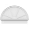 Ekena Millwork Half Round 4 Spoke Architectural Grade PVC Combination Pediment, 34"W x 23-3/4"H x 2-3/4"P PEDPC034X240HRO04 - alternate 4